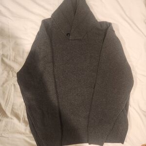 Mens Gray Sweater . Cow neck